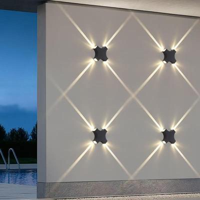 Grenzüberschreitende LED-Wandleuchte für den Innen-/Außenbereich: Sternenlicht-Design für Villen, Hotels, Flure, Balkone und Gärten