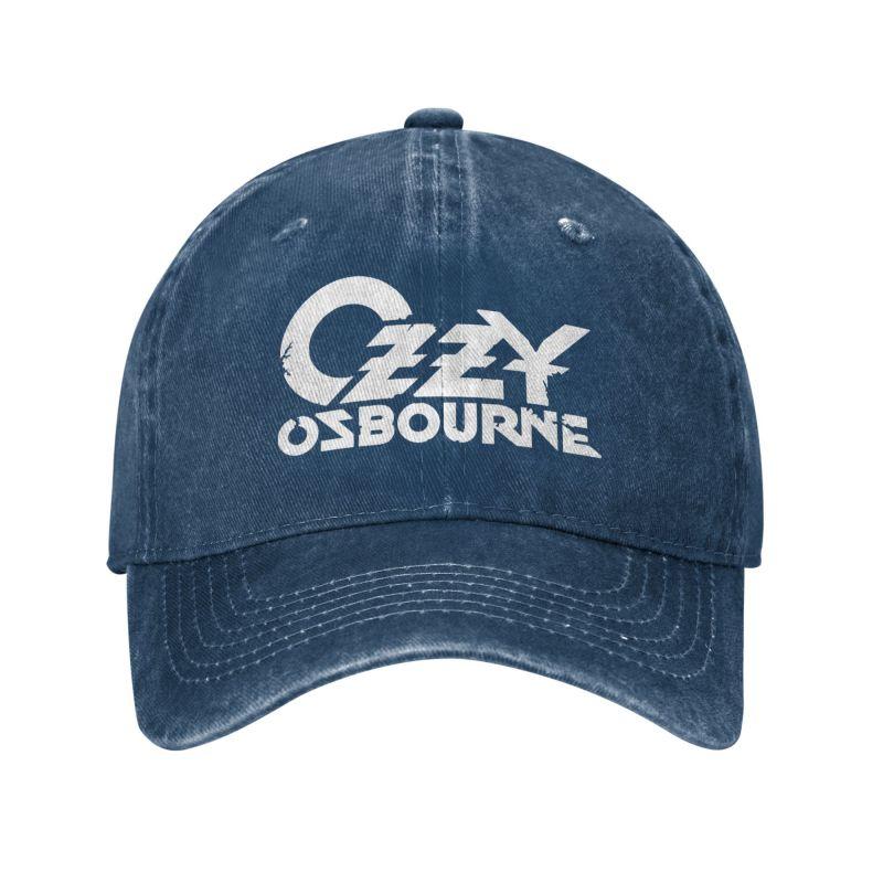 Custom Ozzy Osbourne Metal Rock Print Baseball Caps Vintage Cotton Washed Headwear Men Women Outdoor Sun Golf Hats Snapback Cap