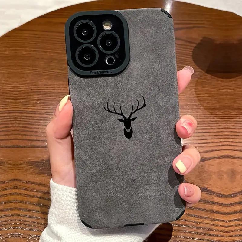 

Замшевый чехол Elk Head с полной защитой краев для iPhone 12/13 Pro Max и 14/XR/XS Max iPhone XS Max 6.5