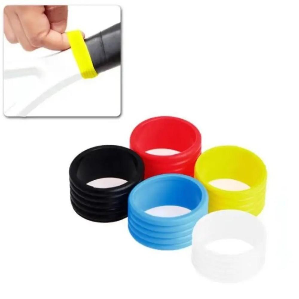 4pcs Silicone Racket Grip Ring Anti Slip Racket Handle Collar  Sports Accessories