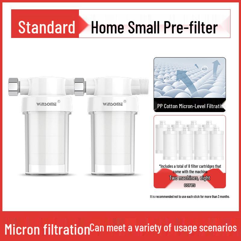Water Filter for Heaters, Washers, Faucets, and Showers