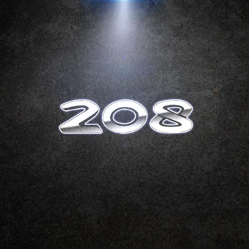 

GT Logo Wireless Courtesy Car Door Projector LED Welcome Lights For Peugeot 208 206 307 308 3008 207 508 2008 5008 107 Decor 1PCS For 1 Door