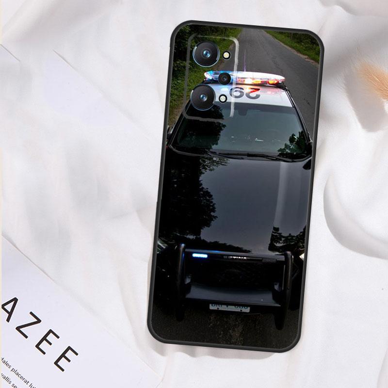 police car Case For Realme 15 14 13 11 12 Pro Plus GT6 GT7 Pro C55 C51 C53 C35 C33 C31 C61 C67 C71 C75