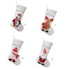 Christmas Stocking for Fireplaces Decoration Stylish Hanging Gifts Bag Santa/Snowman/Elk/Penguins Party Supplies