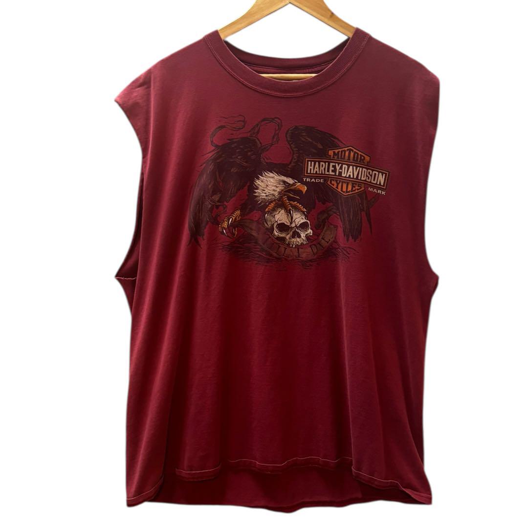 

[USED] Harley Davidson tank top, eagle, skull, skeleton, y2k