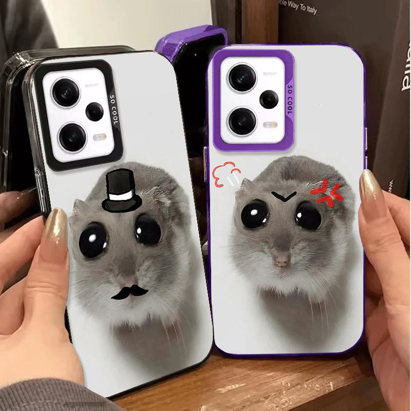 Funny Sad Hamster Meme Soft Phone Case for Xiaomi Redmi Note 13 14 15 Pro Plus 12S 12 11S 11 11T 10S 10 Shockproof Cover Back Sh