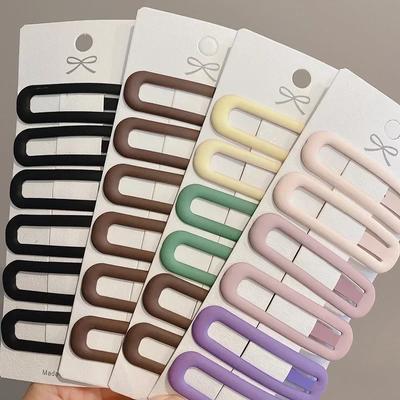6 szt. Modne praktyczne wszechstronne Morandi Color BB spinki do włosów spinki do włosów dla dziewczynek kobiet dzieci dzieci panie akcesoria do włosów