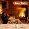 1PC Fireplace Fans Heat Powered Wood Stove Fan: E-Friendly, Quiet & Efficient Fireplace Fan Parts Aluminum Alloy 17.2x10x9.6cm