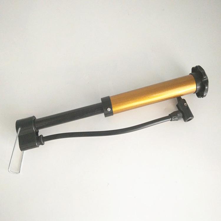 Portable Mini Foot Pedal Bike Pump with Ball Needle & Net Bag