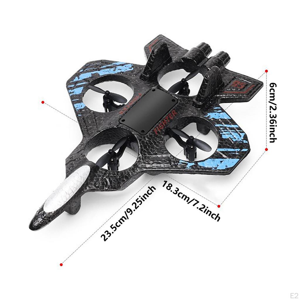 Foam Remote Control Airplane Hobby Glider with Light Lightweight Gifts for Kids Boys Anti Collision