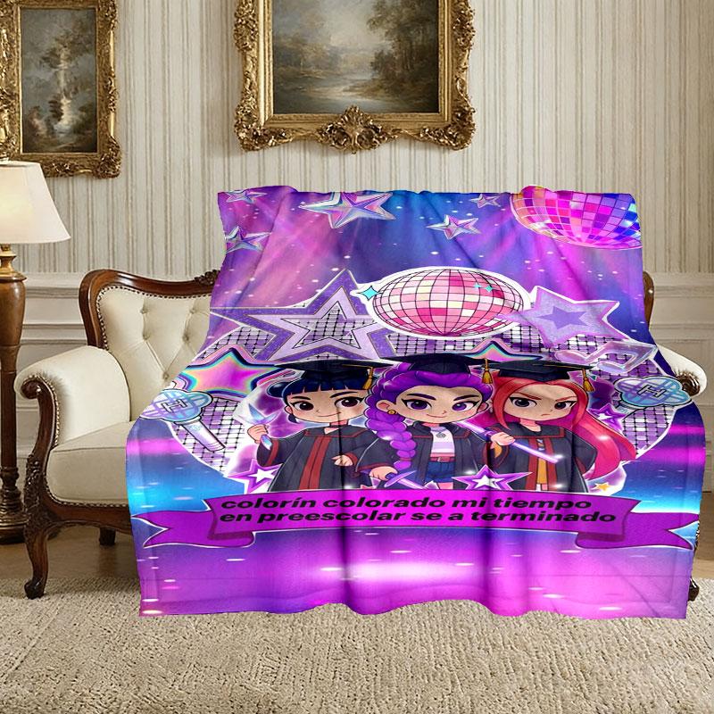 [Kpop Demon Hunters Blanket] Creative Blanket for Women Men Family Friend on Birthday Mothers Fathers Day Valentines Day