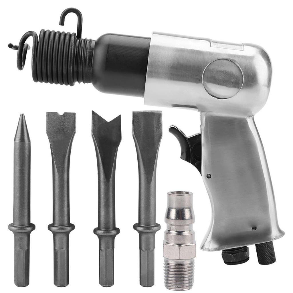 Ciocan pneumatic cu aer de 150mm și set de lopată cu daltă și mâner rotund