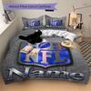 Personalized Nfl Pride Soft Bedding 3 Piece Set HD Print Duvet Cover Pillowcases for Teens Adult Bedroom Decoration Christmas Gift C103106