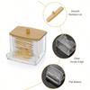1pc Transparent Storage Jar With Clear Lid, Multi-Purpose Organizer,For Holiday Beach, Bathroom Collection, Bedroom Collection, Large Capacity