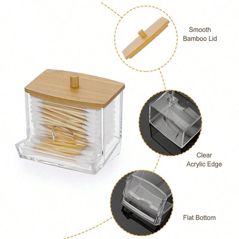 1pc Transparent Storage Jar With Clear Lid, Multi-Purpose Organizer,For Holiday Beach, Bathroom Collection, Bedroom Collection, Large Capacity