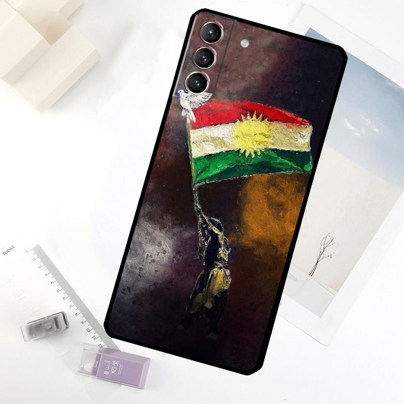 Funda de Teléfono Bandera de Kurdistán Para Samsung Galaxy S25 S26 Ultra S20 S21 S22 S23 S24 Ultra S10 Plus S25 FE Cubierta