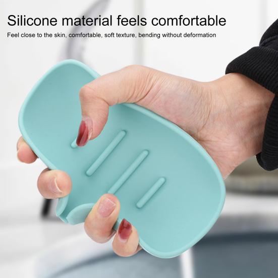 Portasapone Fondo Antiscivolo Drenaggio Porta di Deviazione Superficie Inclinata Senza Chiodi Antideformabile Facile Accesso Dispenser di Sapone Articolo per il Bagno