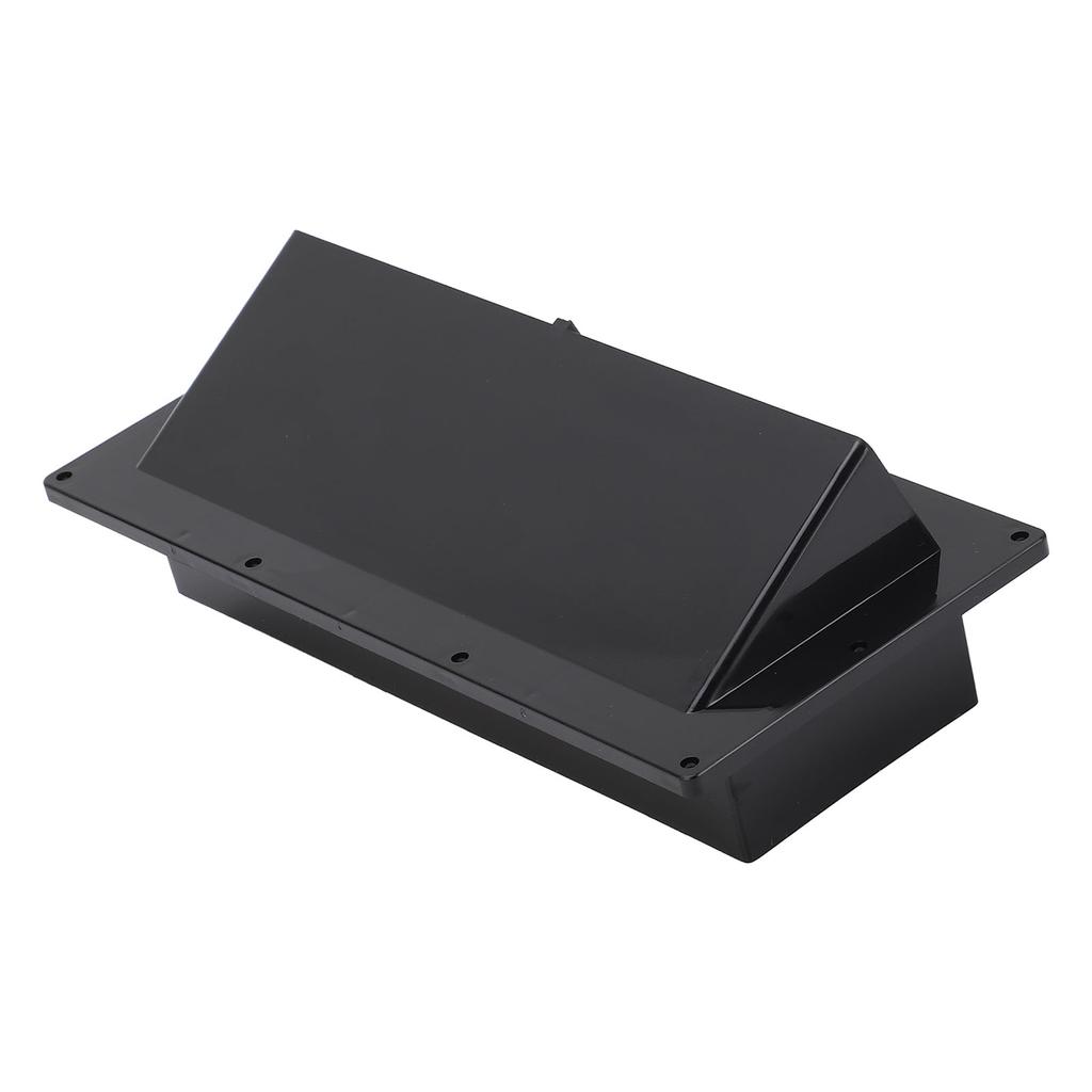 RV Range Hood Vent Cover with Lockable Clip Exterior Vent Cover for RV Trailer Boat Marine Yacht Black