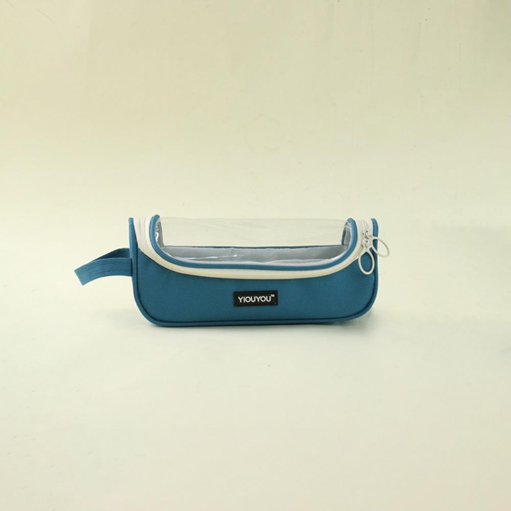 

with Lanyard Stationery Storage Bag Large Capacity Pencil Case Portable Makeup Organizer Universal