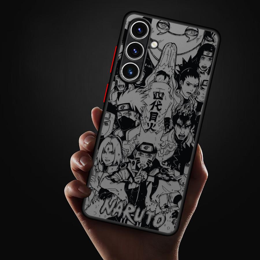 Matte Phone Cover Case for Samsung Galaxy A54 A34 A21s A25 A26 A22 A53 A35 A36 A24 A52 A56 A73 Cool Anime Characters