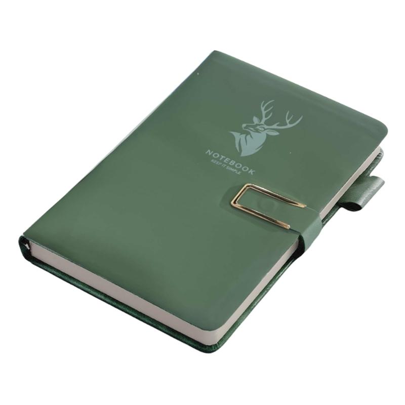 Meeting Notebook Business Notebook Journal Notebook Thick Writing Notebook Stationery Notepads for Student зелёный