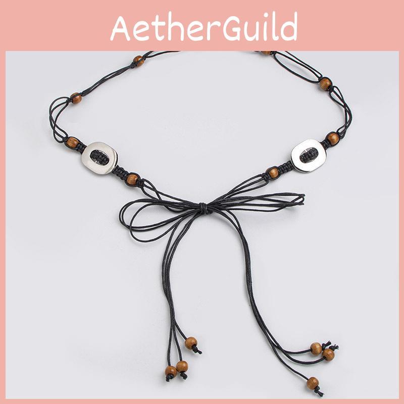 Buy Handmade Cotton Hemp Waist Rope With Wooden Beads For Relaxed ...