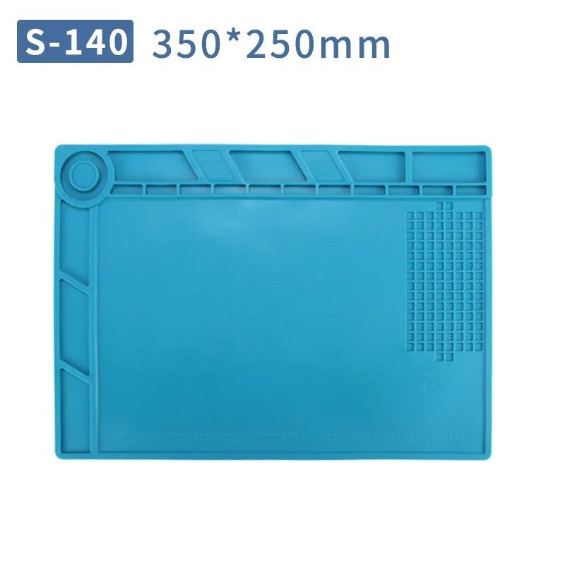 ESD Mat Heat Insulation Working Mat with Magnetic Groove Heat-Resistant Adsorption Soldering Mat Station Repair Insulator Pad