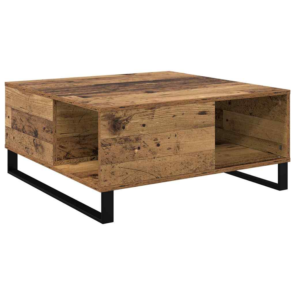 Coffee Table Reclaimed Wood 80 x 80 x 36.5 cm Wood Based Panel