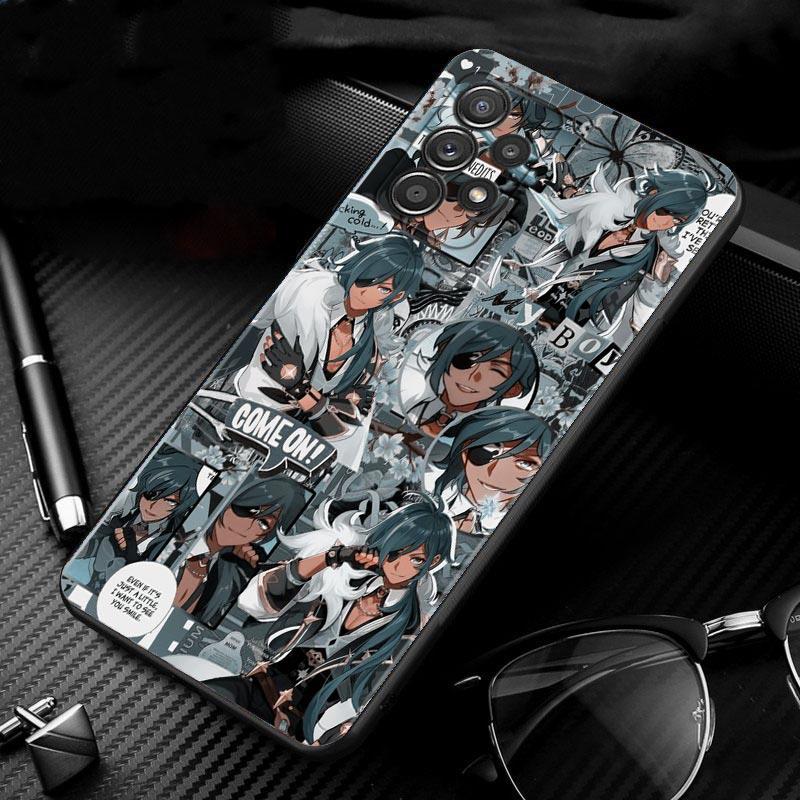 Anime Genshin Impact Case For Samsung Galaxy A51 A71 A41 A31 A11 A01 A72 A52 A42 A32 A22 A21s A02s A12 A02 Phone Shell Capa