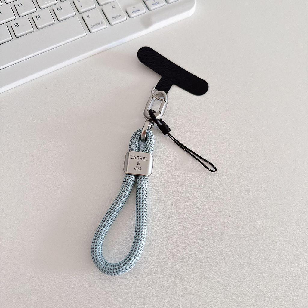Premium Anti-Drop Metal Buckle Phone Lanyard with Finger Ring and Handheld Short Rope