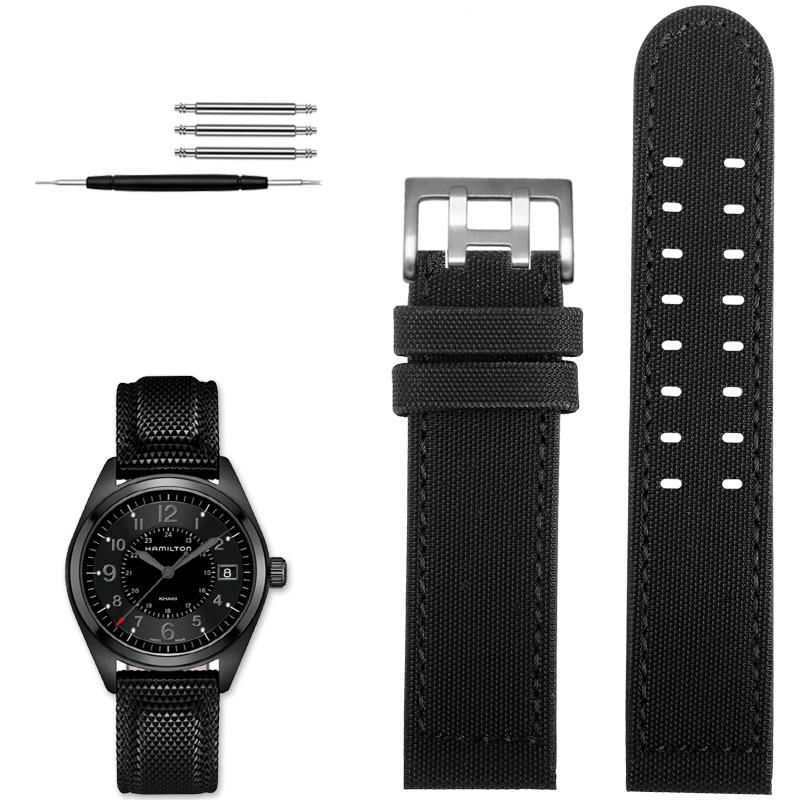 For Hamilton Khaki Field Watch H760250/h77616533/h70605963 H68201993 Watch Strap Genuine Leather Nylon Men Watch Band 20mm 22mm
