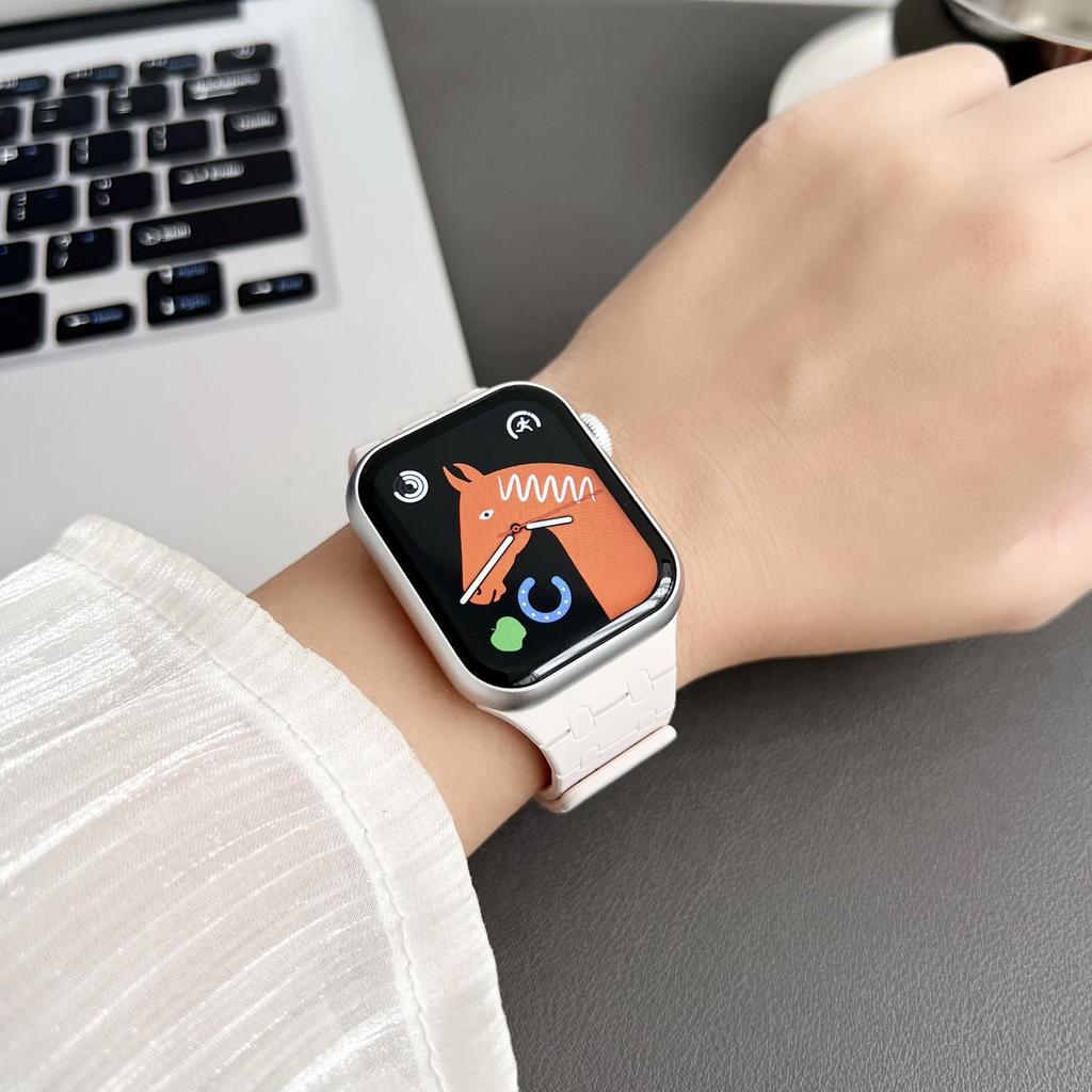 KALEBOL KLB-CXGJ-002 For Apple Watch 10 46mm/Ultra 2/Ultra 49mm/9 8 7 45mm/SE (2023) SE (2022) SE 6 5 4 44mm/3 2 1 42mm Silicone Band