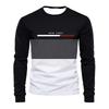 Spring And Autumn New Men Comfortable Polyester T-Shirt Casual Printed T-Shirt Simple Fashion Long Sleeve Men'S Shirt