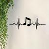 Music Heartbeat Metal Wall Decor