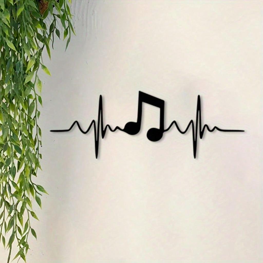 Music Heartbeat Metal Wall Decor