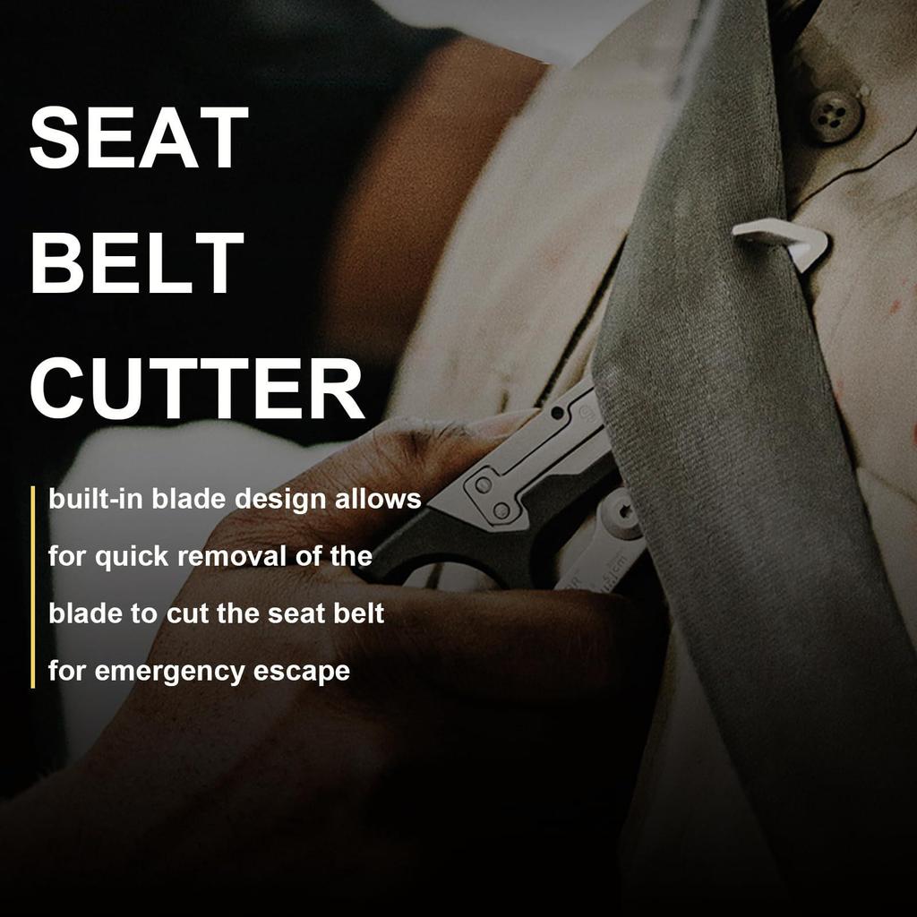 Neutral Multi-functional Foldable Scissors for First Aid & Outdoor Use