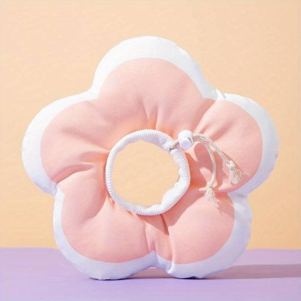 

Flower Shape Pet Elizabeth Collar, Waterproof Anti-bite Anti-licking Recovery Design, For Cats Post-operation Wound Protection XS（old） розовый