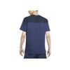 Nike Sports Casual Breathable Spliced Short Sleeve T-Shirt Men Tops Navy DD4743-410