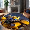 1pc Bumblebee2 Print Round Carpet Chair Round Carpet Suitable for Bedroom Living Room Home Decorative Carpet
