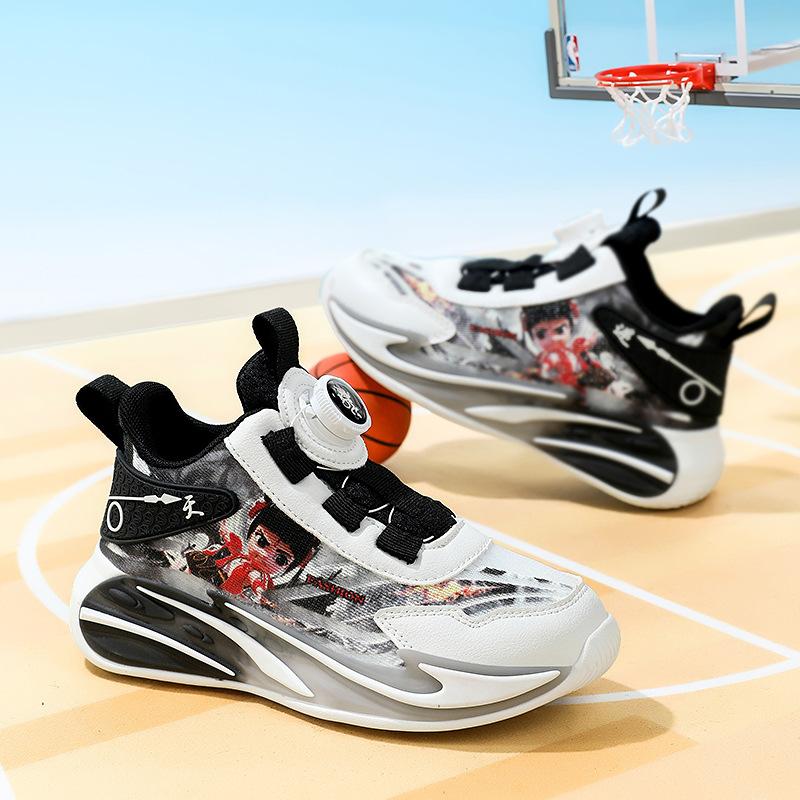 Nezha boys shoes children's sports shoes spring and autumn mesh soft sole Aobing boys running shoes breathable basketball shoes