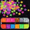 12 Grids Y2K Mini Star Nail Sequins Glitter Flakes Affordable Manicure Accessories for Beginner Nail Learners