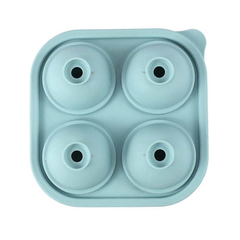 Summer Silicone Ice Compartment 4-hole with Lid Rose Diamond Ice Cube Film Ice Hockey Whisky DIY Ice Film