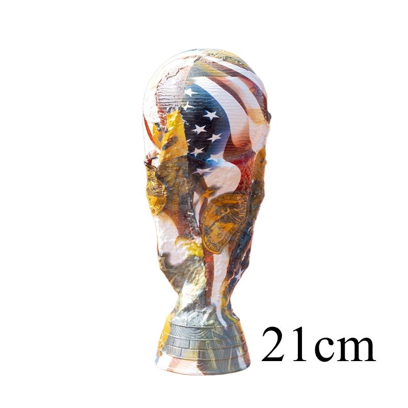 

2026 USA Canada Mexico Soccer Tournament Trophy Replica Resin Trophy Decor Soccer Championship Memorabilia Gift for Fans