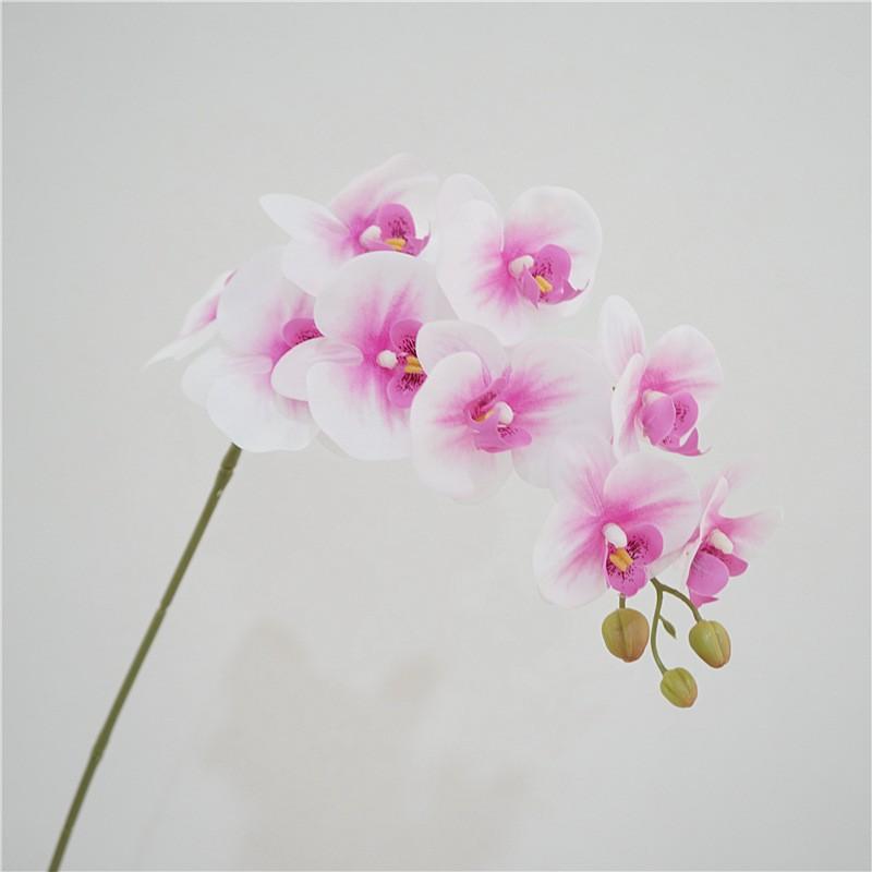 9 Heads 98cm Artificial Butterfly Orchid Flowers Fake Moth Orchids Flowers for Wedding Christmas Festival Home Decor