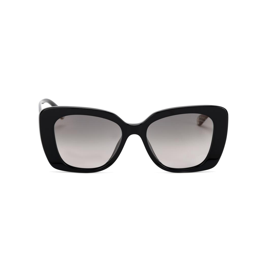 Chanel Okulary przeciwsłoneczne Kształt nieregularny Damskie Okulary przeciwsłoneczne Czarne 22660587