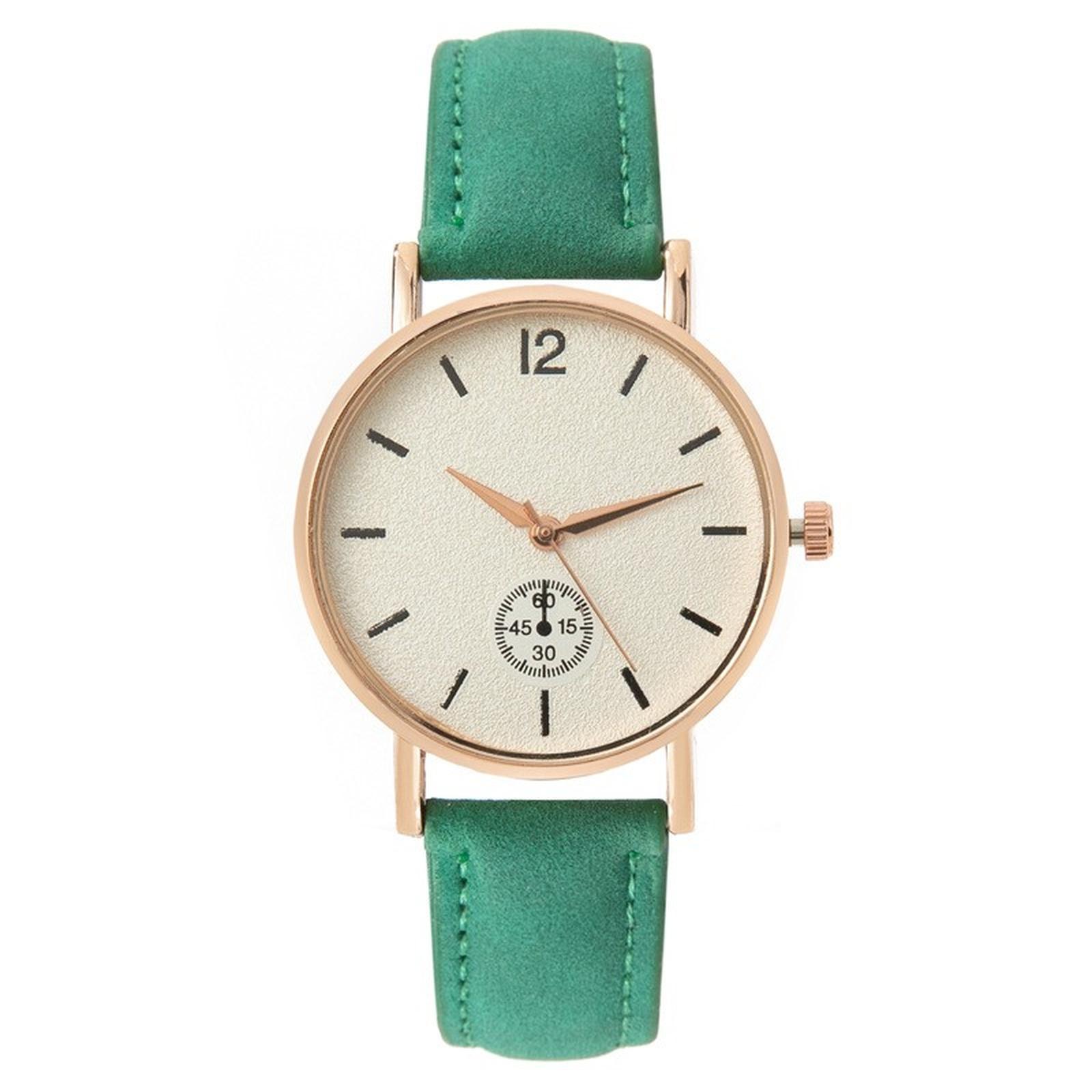 

Женские Модные Винтажные Часы One Size зелёный