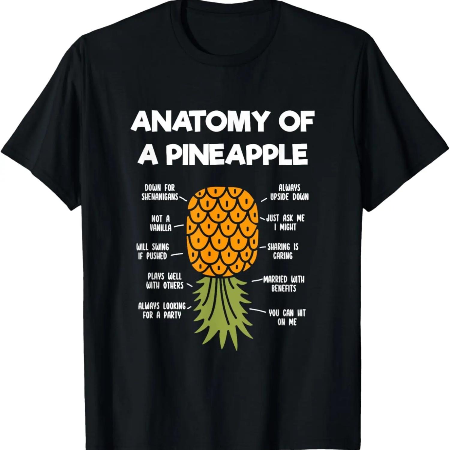 Pineapple King _ Mens Pineapple Lover Shirt _ Cute Pineapple T-Shirt S