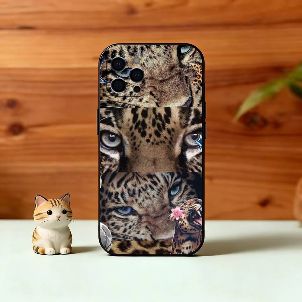 

Fashion leopard print Phone Case For iPhone 17, 16,15,14,13,12,11 Plus,Pro Max, Others Soft Black Cover iPhone17air