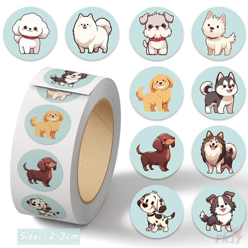 

500 шт./рулон Q Pet Dogs Kids Rewards Stickers - DIY Scrapbooks Декор Альбом Запечатывание Этикетки Наклейки