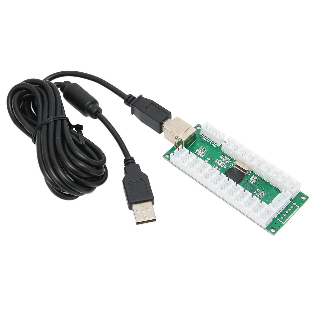 QM070921 Arcade-Spiel-Encoder mit USB-Kabel Langlebiger Zero-Delay-Spielkonsolen-Encoder für PC